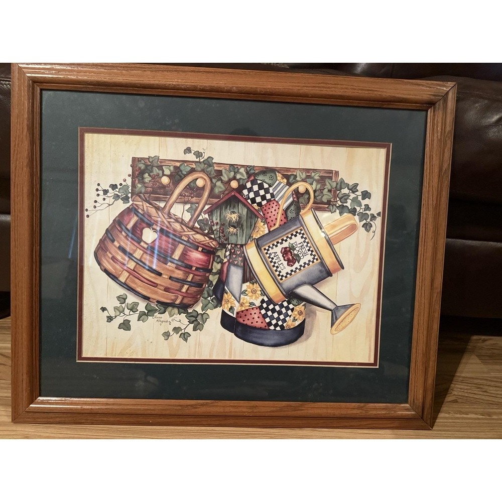 VTG Home & Garden Party Laurie Korsgaden Country Home Apples Framed Art